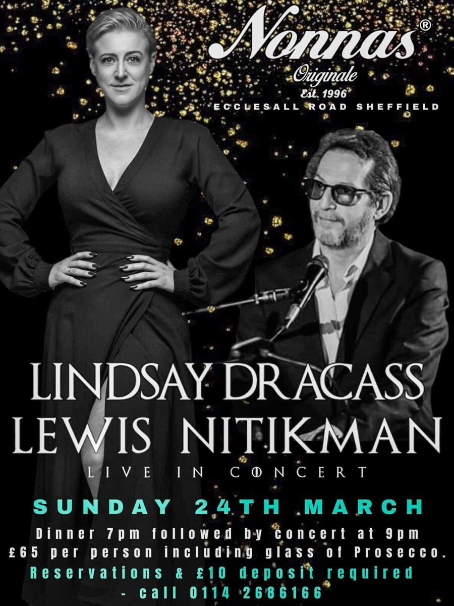 An Unforgettable Evening: Lindsay Dracass and Lewis Nitikman Live at Nonnas! Sunday 24th March